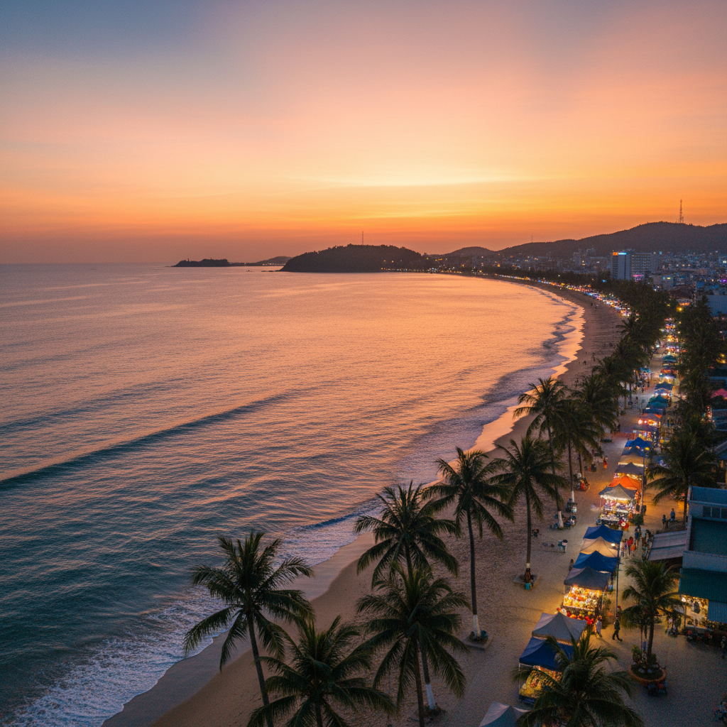 Gần biển & chợ đêm - tiện ích khách sạn Hoàng Vy